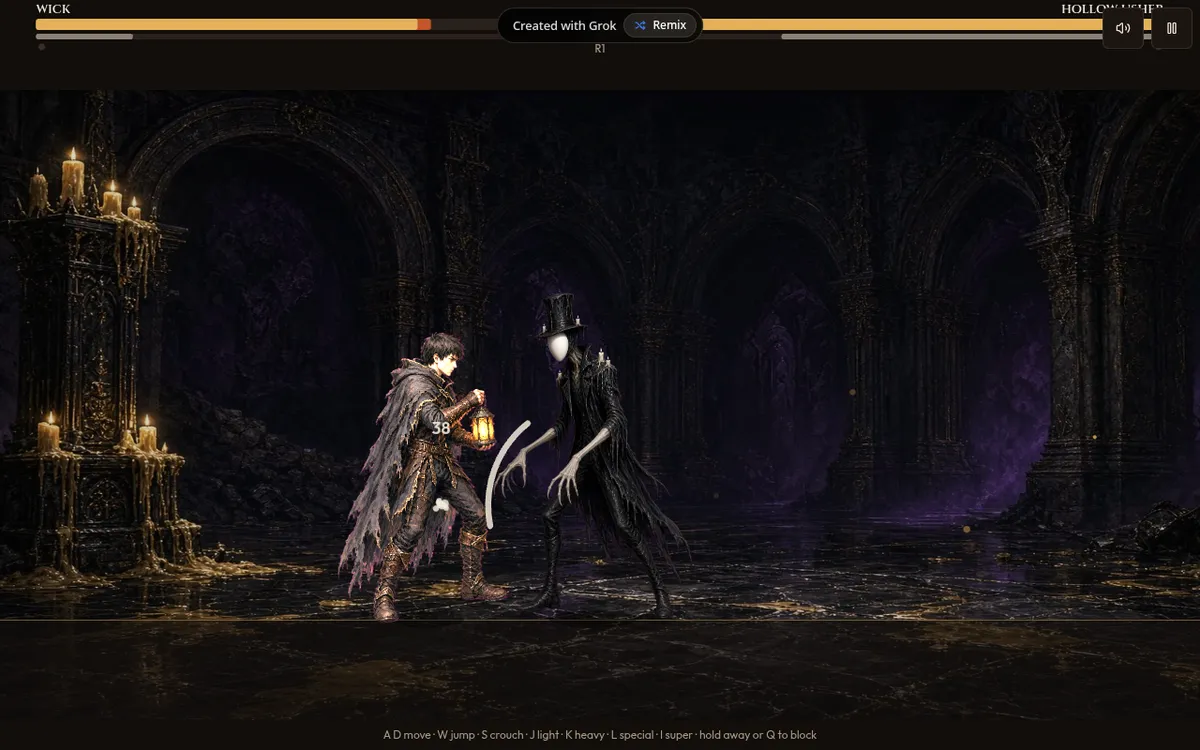 Screenshot of Candle Crypt Fighters 2