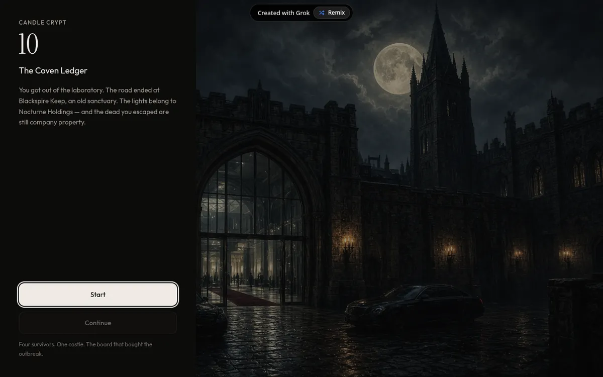 Candle Crypt 10 screenshot: Storm a castle in a horror action RPG