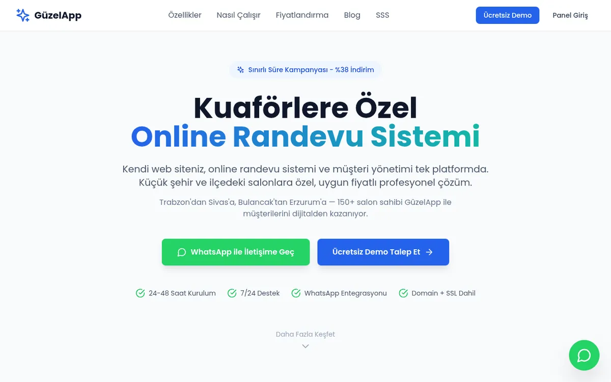 Screenshot of GuzelApp