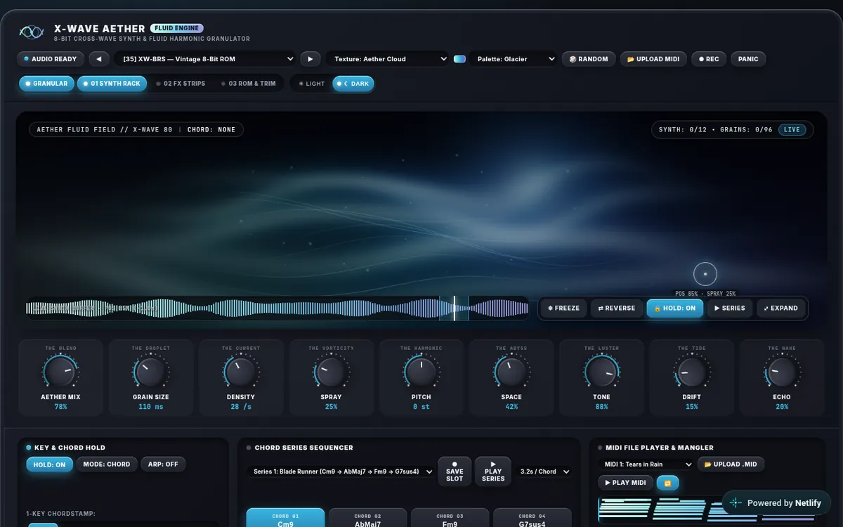 Screenshot of X-Wave Aether