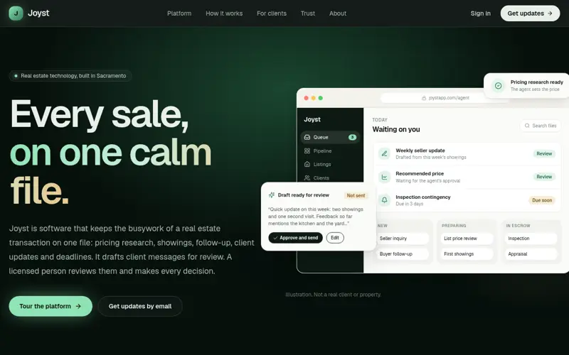 Screenshot of Joystapp