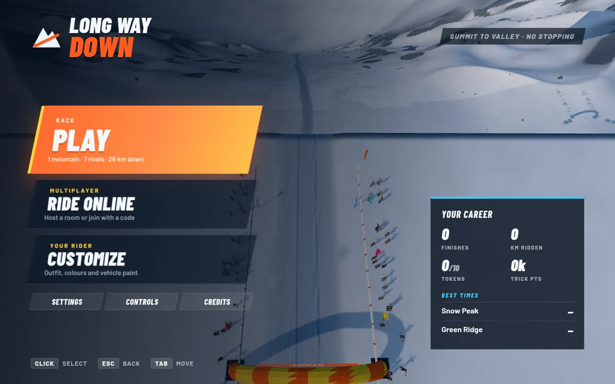 Screenshot of Long Way Down