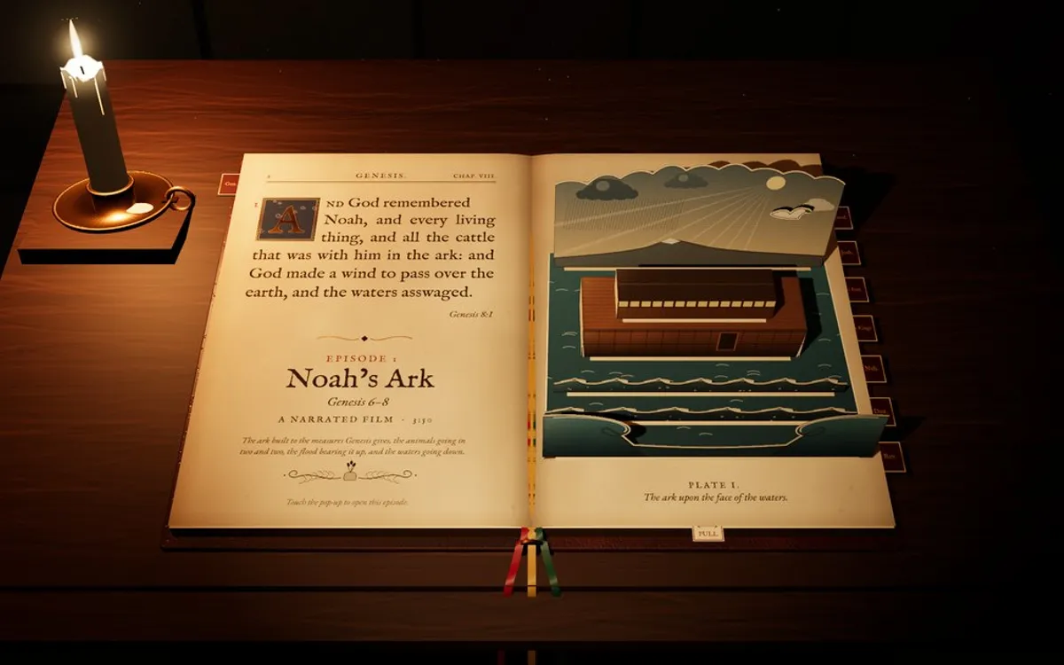 Holy Polygons screenshot: Explore interactive Bible stories in 3D