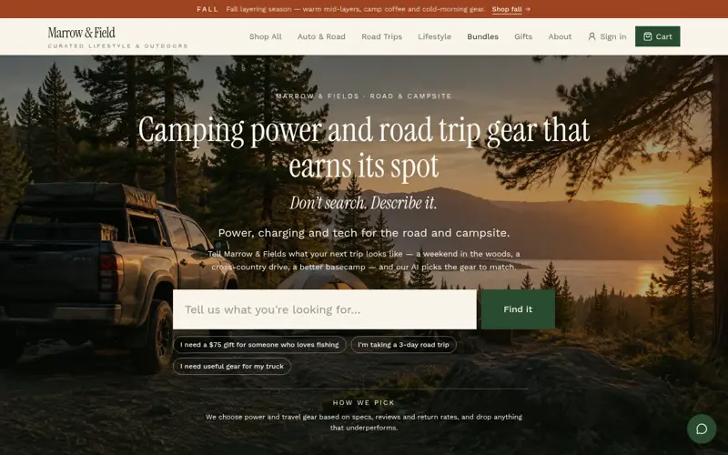 Screenshot of Marrowandfields