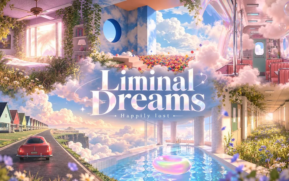 Liminal Dreams screenshot: Wander dreamcore liminal spaces in 3D