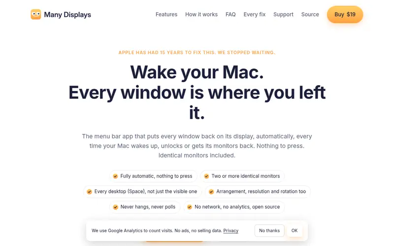 Screenshot of Manydisplays