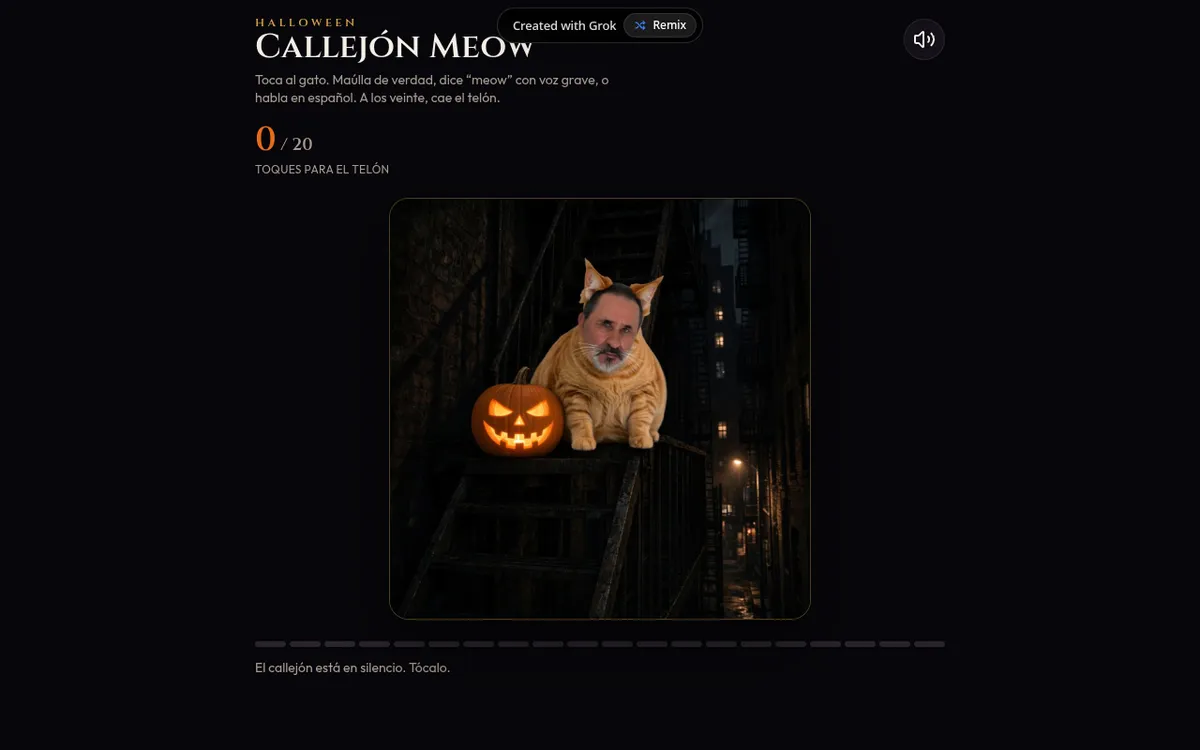 Screenshot of Callejón Meow