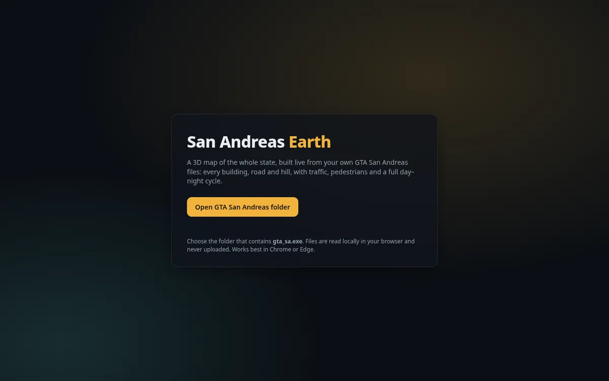 Screenshot of San Andreas Earth