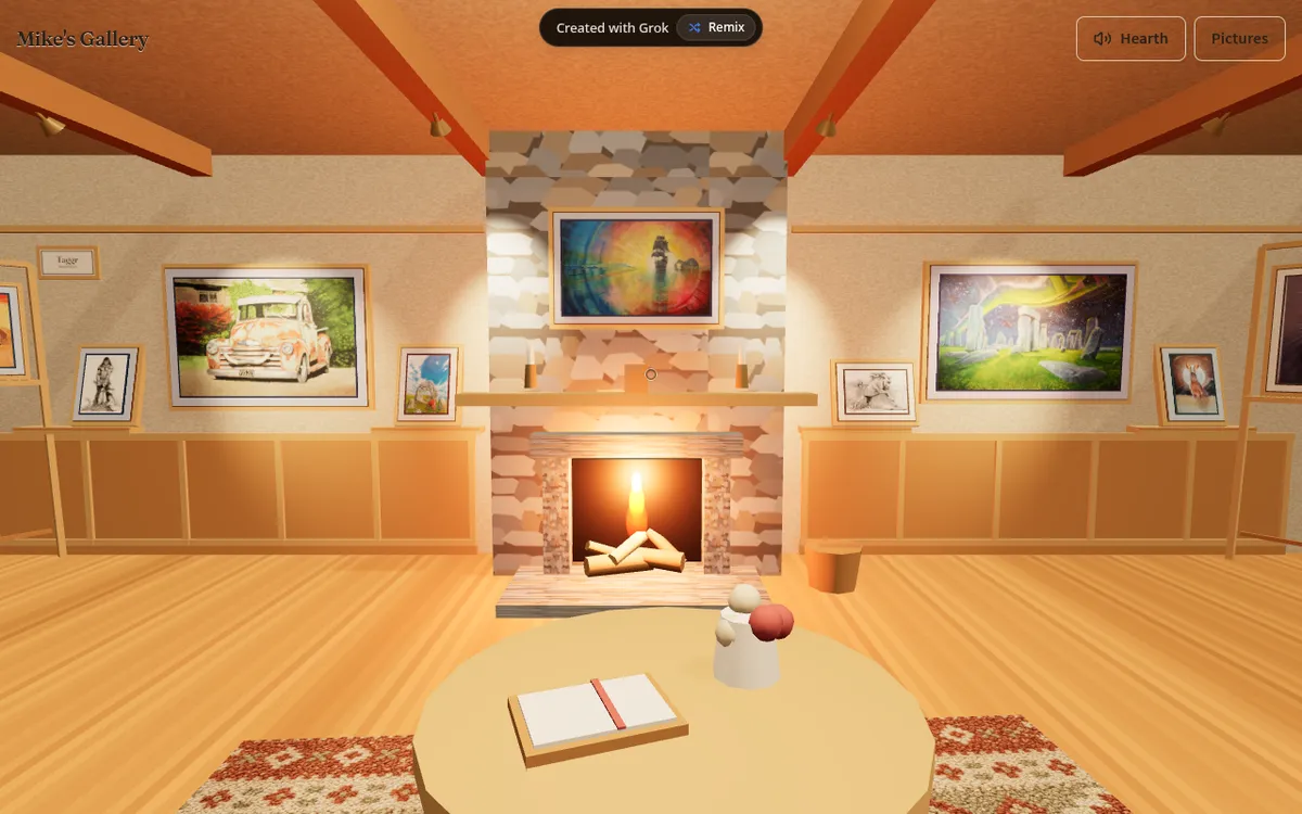 Screenshot of Mike's Gallery