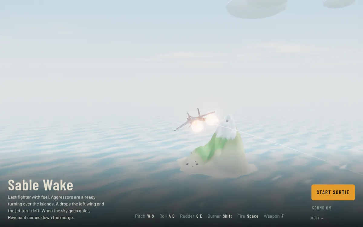 Sable Wake screenshot: Dogfight raiders in a jet fighter game