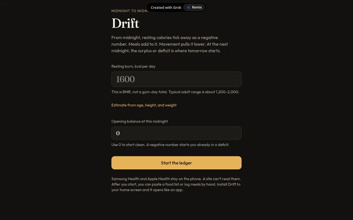 Screenshot of Drift