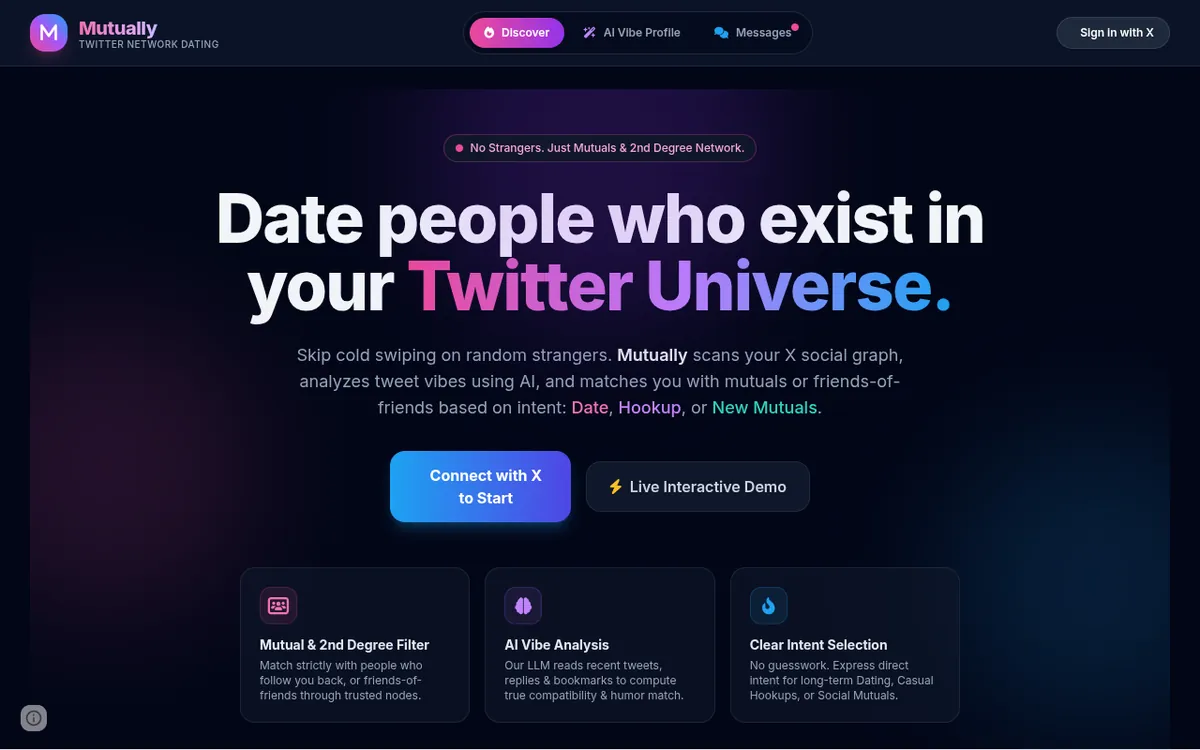 Screenshot of Mutually