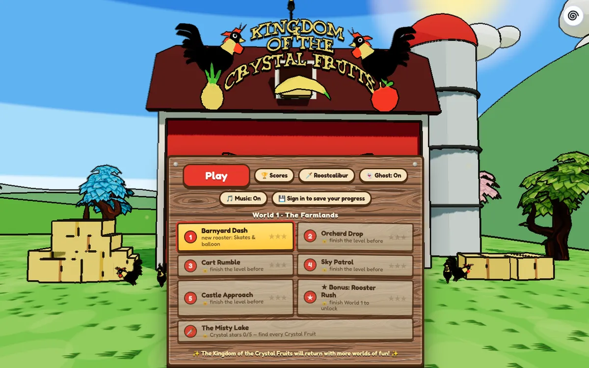 Screenshot of Kingdom of the Crystal Fruits