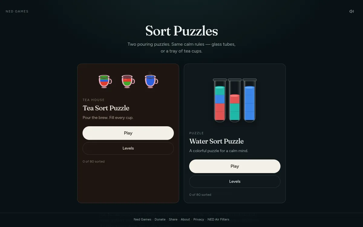 Screenshot of Sort Puzzles