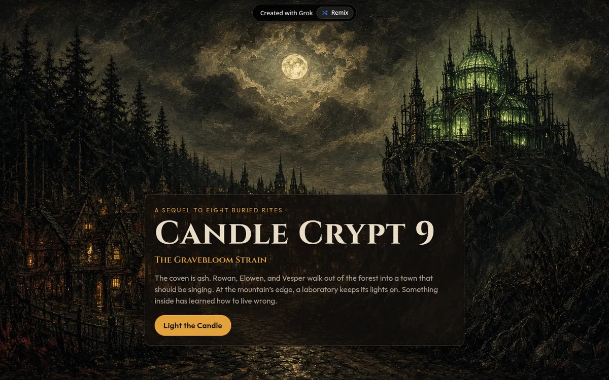Candle Crypt 9 screenshot: Stop a plague lab in a horror RPG sequel
