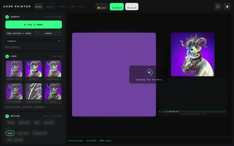 Screenshot of Jas Paint