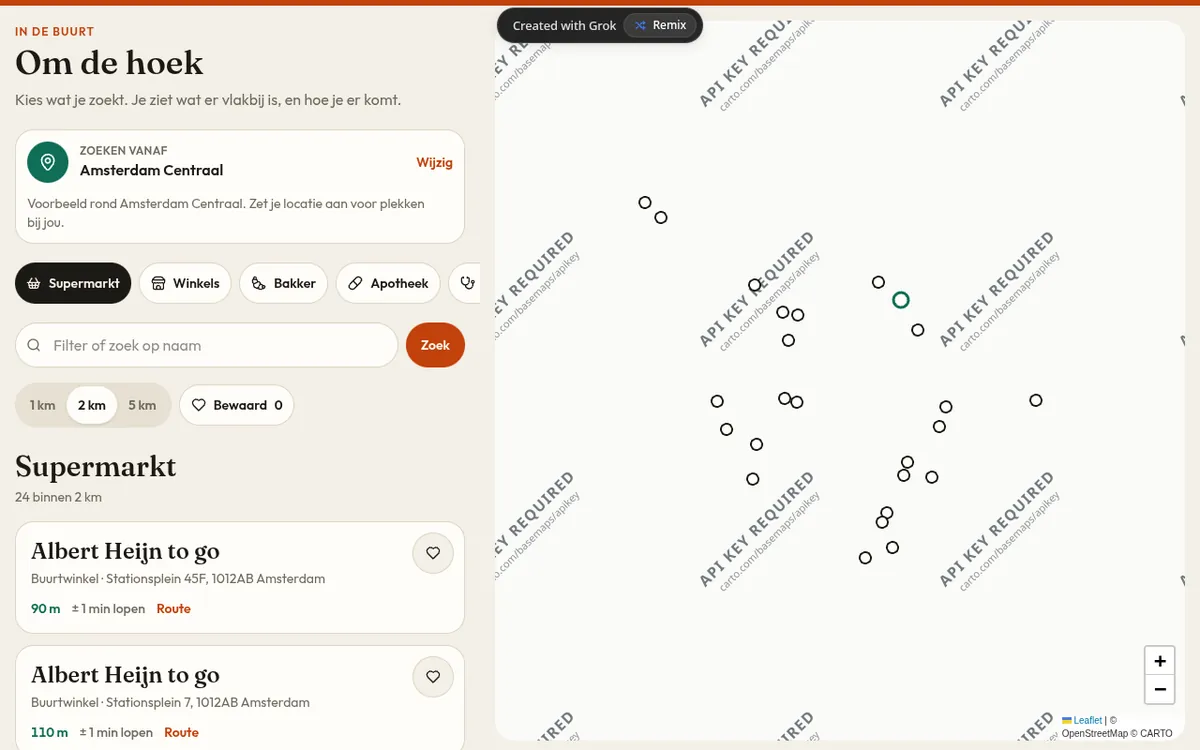 Screenshot of Om de hoek