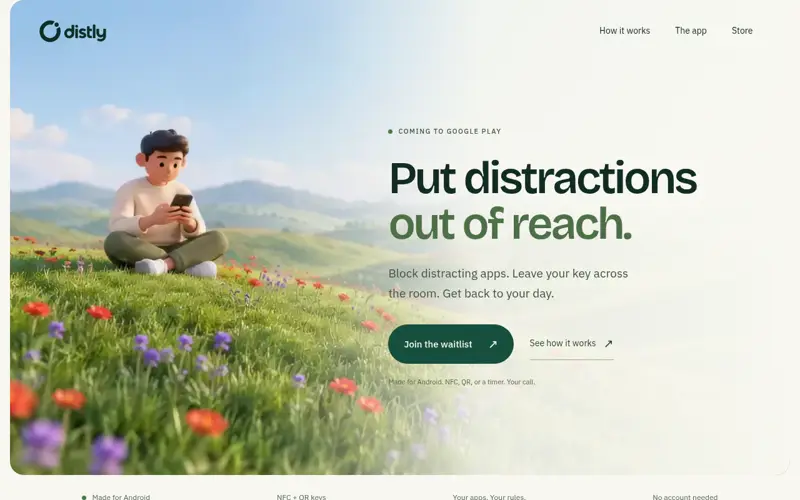 Screenshot of Distly