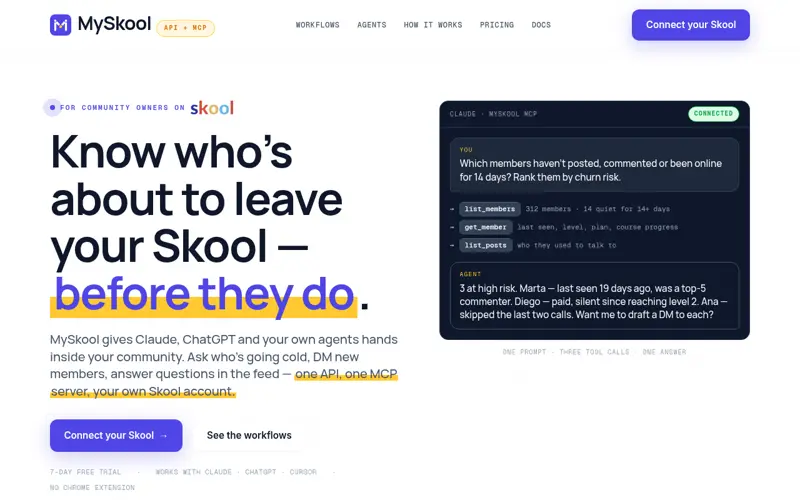 Screenshot of Myskool