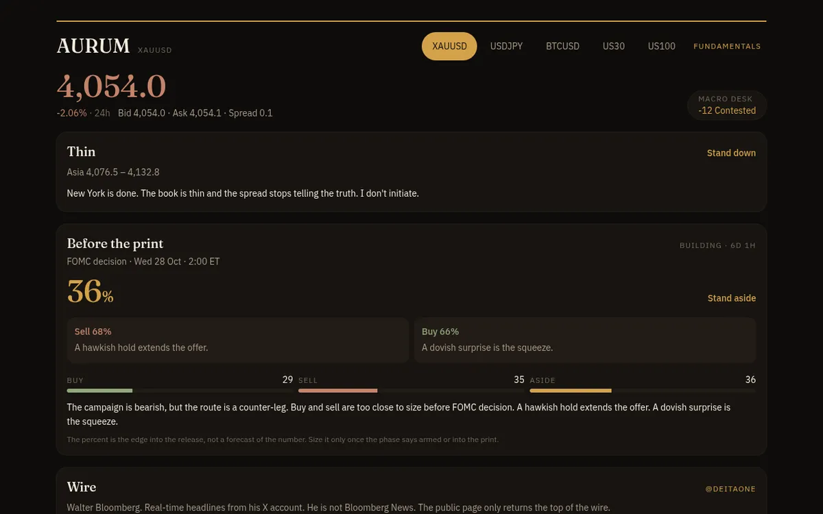 Screenshot of AURUM