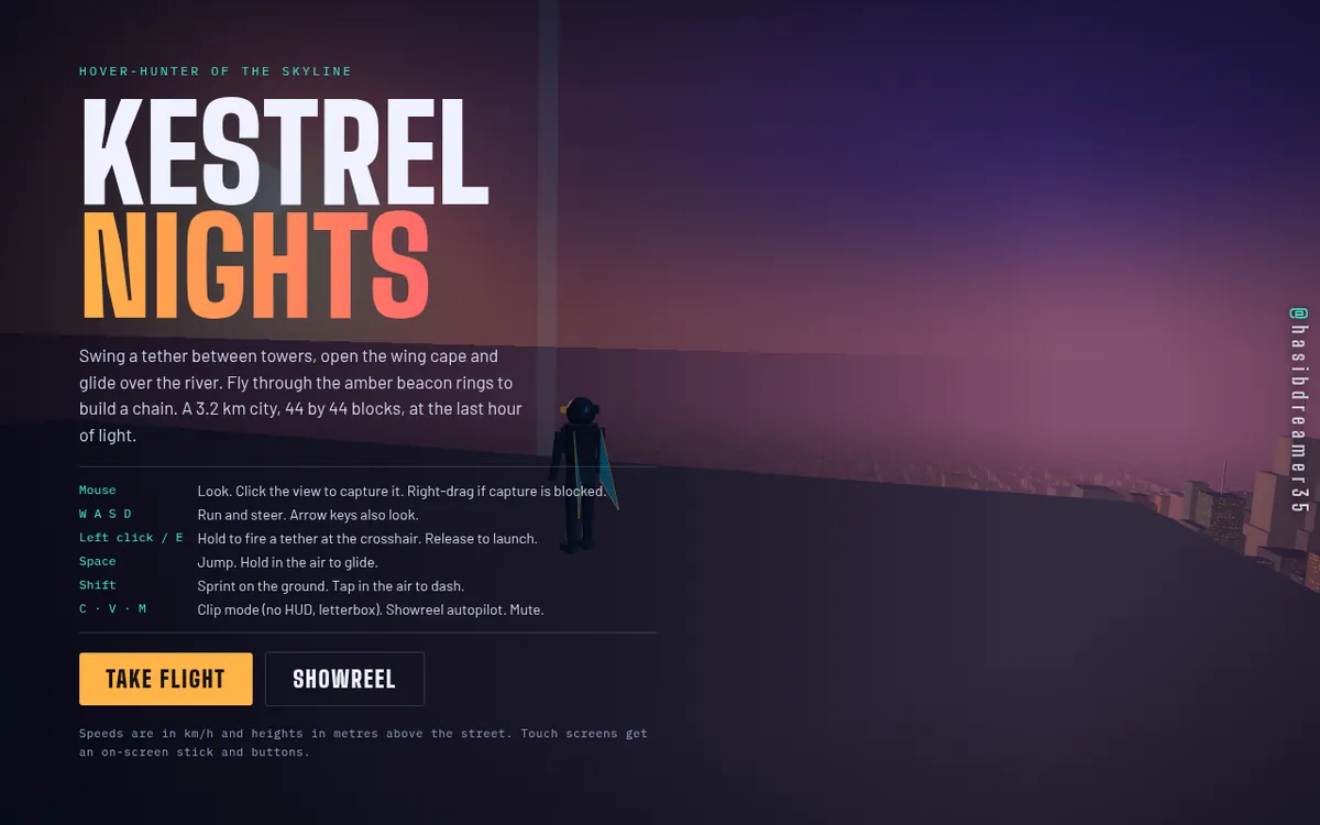 Screenshot of Kestrel Nights