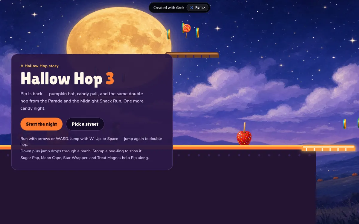 Screenshot of Hallow Hop 3